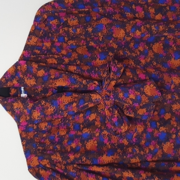 Vintage Yves Saint Laurent 100% Silk 1970 Rive Gauche Button Down Shirt - Picture 7 of 8